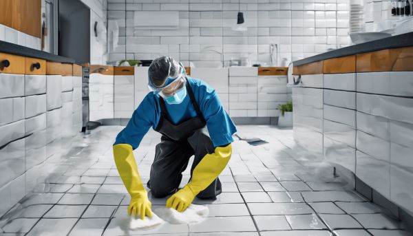 Éliminez les résidus tenaces avec la javel gros travaux