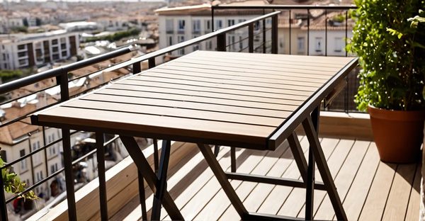Table pliante balcon : pratique et gain de place